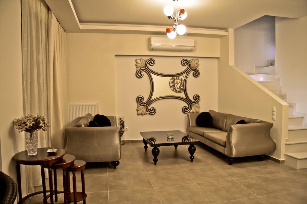 Sea View Beachfront Villa Peri Гуве Экстерьер фото